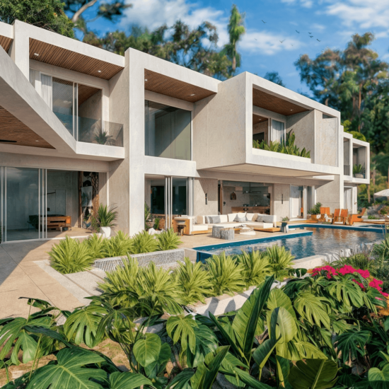 tropical modern beach house in Tamarindo alianz