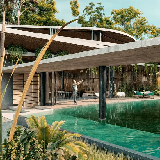 tropical beach house in Uvita alianz design