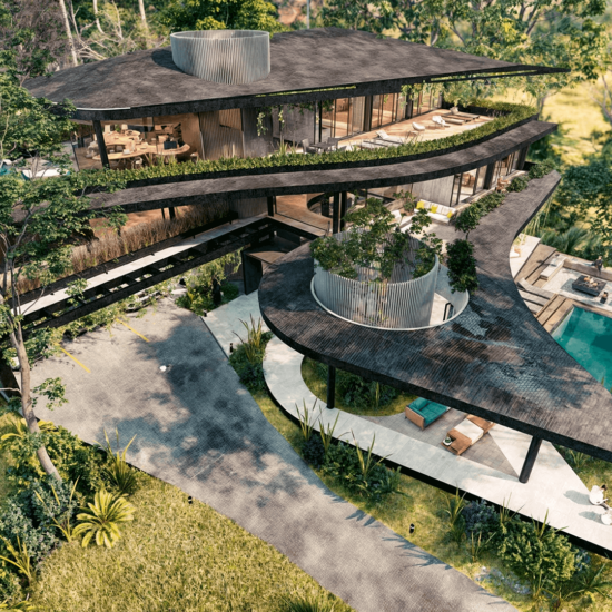 tropical modern house in Uvita alianz design