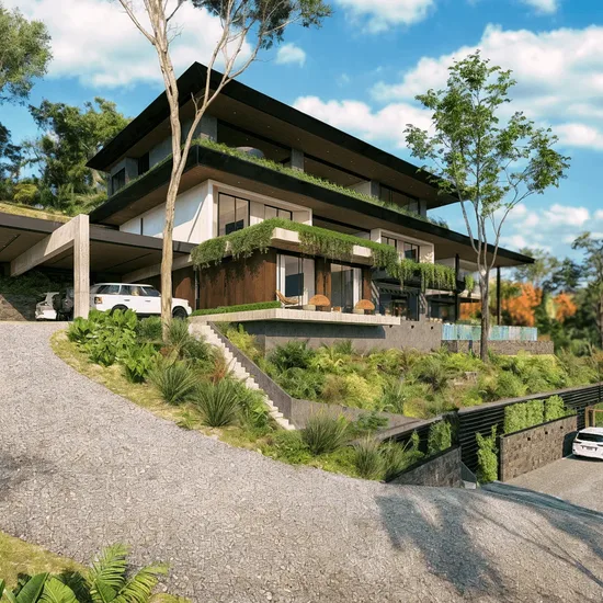 roca naranja modern beach house in quepos alianz design